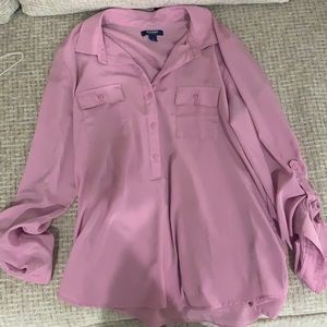 Old navy silky purple blouse